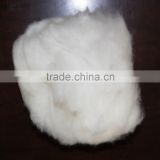 dehaired cashmere fiber white colour 26mm-38mm