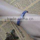 Wholesale 10mm Mesh Style Leather Bracelet thumbnail-1