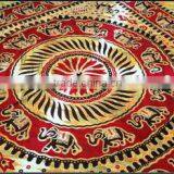 Round Circle Elephant Printed Bed Sheets Bedcovers Bedspreads Tapestries thumbnail-1