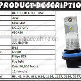 2016 New Auto Led Fog Light h8 h9 H11 and Led Turn Light 1156 1157 Brake Light T20 9005 9006 Led Fog Lamp thumbnail-4