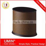 Faux Leather Trash Can thumbnail-1