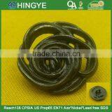 Rose Shape Metal Shank Button --- MJ1180