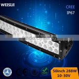 2016 Hottest and factory diretly! 288W 50 inch curve led light bar mounting bracket