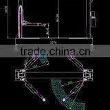 2 Post Car Lift With Manual Lock Release From Single Side WX-2-4000A 3.5T 4T 4.5T thumbnail-4