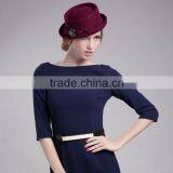 Ladies Fashion Pork Pie ShenZhen Hat thumbnail-2