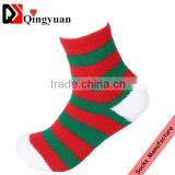 Colourful Pattern OEM Christmas Socks Fluffy Socks Indoor Microfiber Fuzzy Socks thumbnail-2