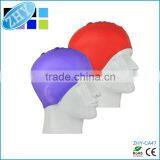New Fashion Caps Custom Logo Kids Silicone Swim Cap thumbnail-1