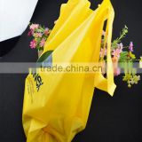 HDPE vest carrier bags with printed , t shirt bags professional manufacturer