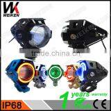 WEIKEN 15W Black Moto Motorcycle Bullet Led Headlight/ Motorcycle Spar Accessories