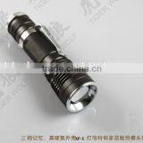 Mini LED Flashlight Torch Light Clip Adjustable Focus Zoom Function thumbnail-5