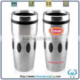 Rubber Ribbed Stainless Steel Custom Coffee Mugs thumbnail-1