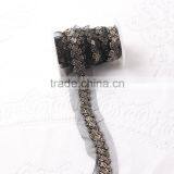 Korea Decorative Beaded Lace Trim,Bead Embroidery Lace Mesh for Dress