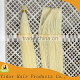 Hot sale Beauty wholesale 18inch #60 OEM,ODM 100%hand tied indian remy hair weft