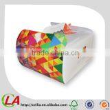 Printed Paperboard Foldable Ice Cream Packaging Box With Handle thumbnail-3