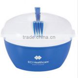 Plastic Salad Bowl With Fork and lid