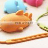 Mix Color Silicone Bag With Handles Coarse Cotton Rope for Wholesale thumbnail-1