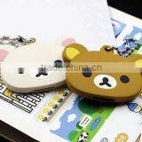 Cute Bear Style Fashion 3D Animals Silicone Rubber Key Caps Factory China in Dongguan