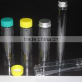 flat bottom test tube ,clear plastic test tube with twist cap