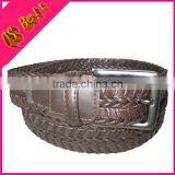 Mens New Design Fashion Handmade Wax Cord Braided Leather Belt thumbnail-1