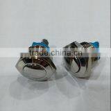 16-10/N 16mm 2pin With Screw Terminal Stainless Steel Momentary Led Push Button Switch