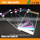 2.5D Titanium Alloy Brushed Metal Tempered Glass Screen Protector Guard for SONY Z5 thumbnail-1