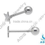 2013 Fashion Stainless Steel Tongue Barbell Logo Fake Tongue Piercing thumbnail-3
