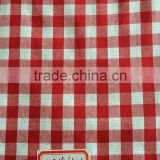 Woven fabric 100% cotton yarn dyed checked fabric
