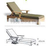 Modern Design Solid Wood Outdoor Furniture Wooden Swimming Pool Chair Sls-590 thumbnail-2