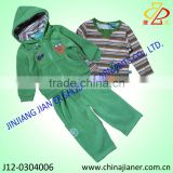 3pcs set infant Baby boy winter Wear blouse with t-shirt and pant