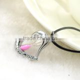 Fashional heart pendant necklace high quality hourglass necklace the best gift for women