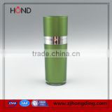 wholesale green bottle plastic round acrylic pump bottle /plastic lotion bottle/80ml acrylic pump round bottle