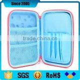 Blue pu Leather Waterproof Cover Eva Pencil Travel Case for Schoolgirls thumbnail-4