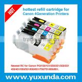 Refillable ink cartridgefor Canon MG6350 with gray