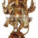 Brass Ganesha Statue , Hindu God Statue thumbnail-1