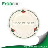 Cheap Price Wholesale Art Decoration White Blank 8" Flower Rim Ceramic Sublimation Round Plate For Christmas DIY Gifts thumbnail-2