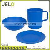 FDA Camping Bowl Plate Mug Outdoor Eating Adventures Lightweight Plastic Ideal for Travelling thumbnail-1