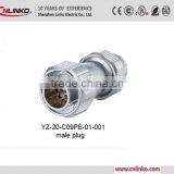 Made in China 9 Pin Stage Lighting Male Cable Connector Waterproof Electric Connector IP67 Metal Quick Connector thumbnail-3