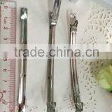 Silver French Barrettes Clip For Hair Bows Metal French Clip 5 Styles Available thumbnail-6