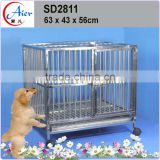 stainless steel dog cage size
