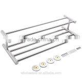 Wall Mounted Towel Rack Bathroom Hotel Rail Holder Storage Shelf Stainless Steel thumbnail-4