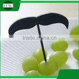 Eco Plastic Tableware Cartoon Mustache Beard Fruit Fork Set thumbnail-3