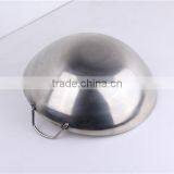 High Quality Chinese Cookware Manufuturing Stainless Steel Wok Pan thumbnail-3
