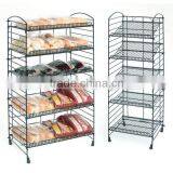5 Ties Customized Markets Commodity Metal Bread Display Rack thumbnail-1