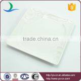 Square Shape White Porcelain Fine Dining Plates thumbnail-6