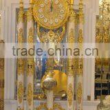 Antique 3 Meters Grandfather Clock, Luxury 24K Gold Copper Standing Clock, Home Decorative Grandfather Clock thumbnail-3