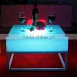 LED Remote Tall Square Coffee Table/ Hot Sell LED Rechargeable Coffee Table/LED Outdoor Lawn Square Table thumbnail-1