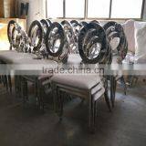 Stainless Steel Gold Stackable Wedding Chairs thumbnail-1