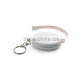Round Shape 1.5m Plastic Tape Measure With Keyring thumbnail-1