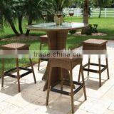 2017 Trade Assurance Most Popular All Weather Outdoor Cheap High Back Pvc Rattan Chairs thumbnail-1