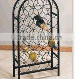 2013 Hot Sale Iron Wire Black Floor Stand Wine Rack thumbnail-1